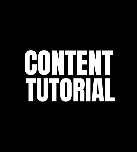 Content Tutorial